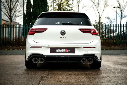 Milltek MK8 GTI Cat-Back Exhaust & Maxton Design Rear Diffuser - GOLF R Style - Road+