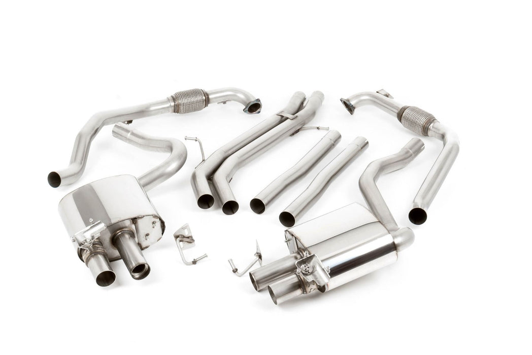 Milltek NON-RESONATED (LOUDER) CAT-BACK EXHAUST SYSTEM B9 S4/S5 (Sport Diff Only)