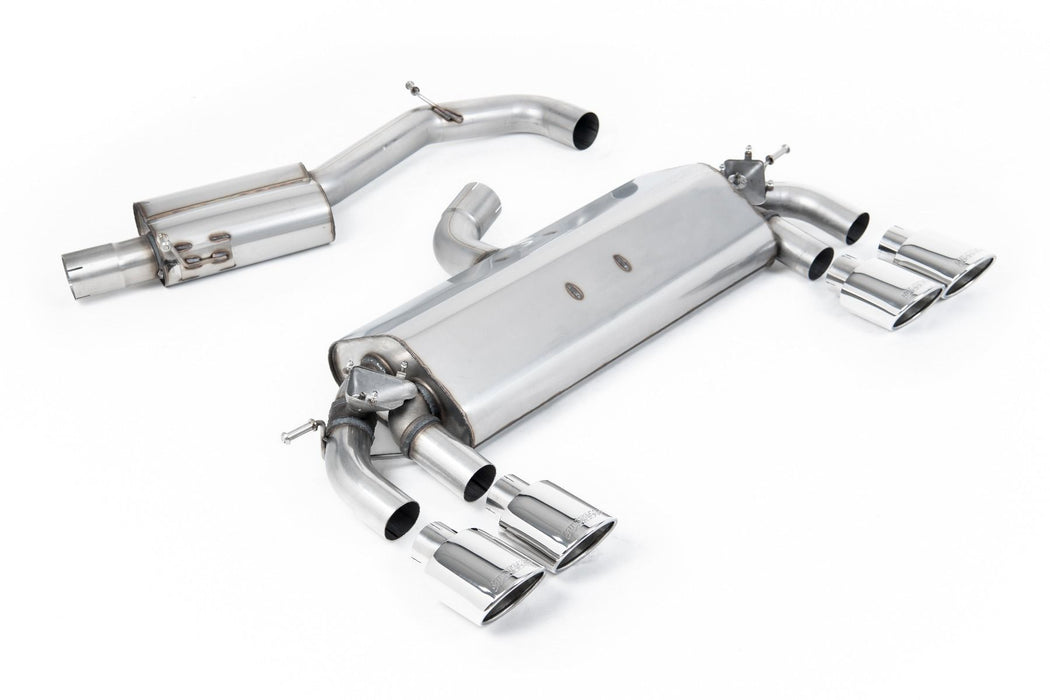 Milltek MK7 Golf R 3" Cat-Back Valved Exhaust System - Resonated (Quieter)