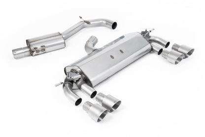 Milltek MK7 Golf R 3" Cat-Back Valved Exhaust System - Resonated (Quieter)