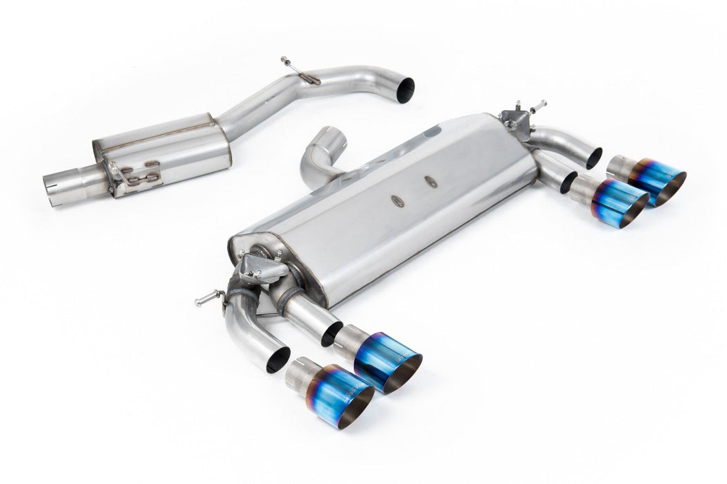 Milltek MK7 Golf R 3" Cat-Back Valved Exhaust System - Resonated (Quieter)