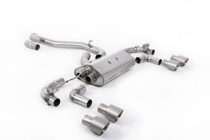 Milltek MK7.5 R 80mm (3.15 inch) Race Catback (Valved) Non-Resonated