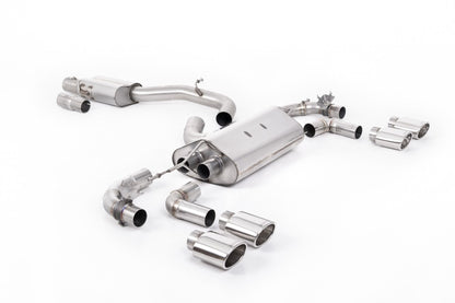 Milltek MK7.5 R 80mm (3.15 inch) Race Catback (Valved) Resonated