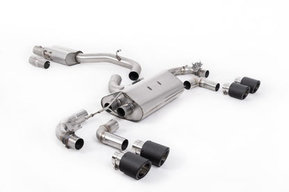 Milltek MK7.5 R 80mm (3.15 inch) Race Catback (Valved) Resonated