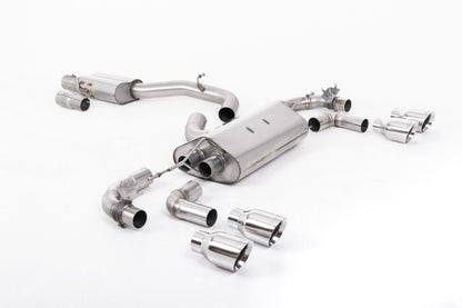 Milltek MK7.5 R 80mm (3.15 inch) Race Catback (Valved) Resonated
