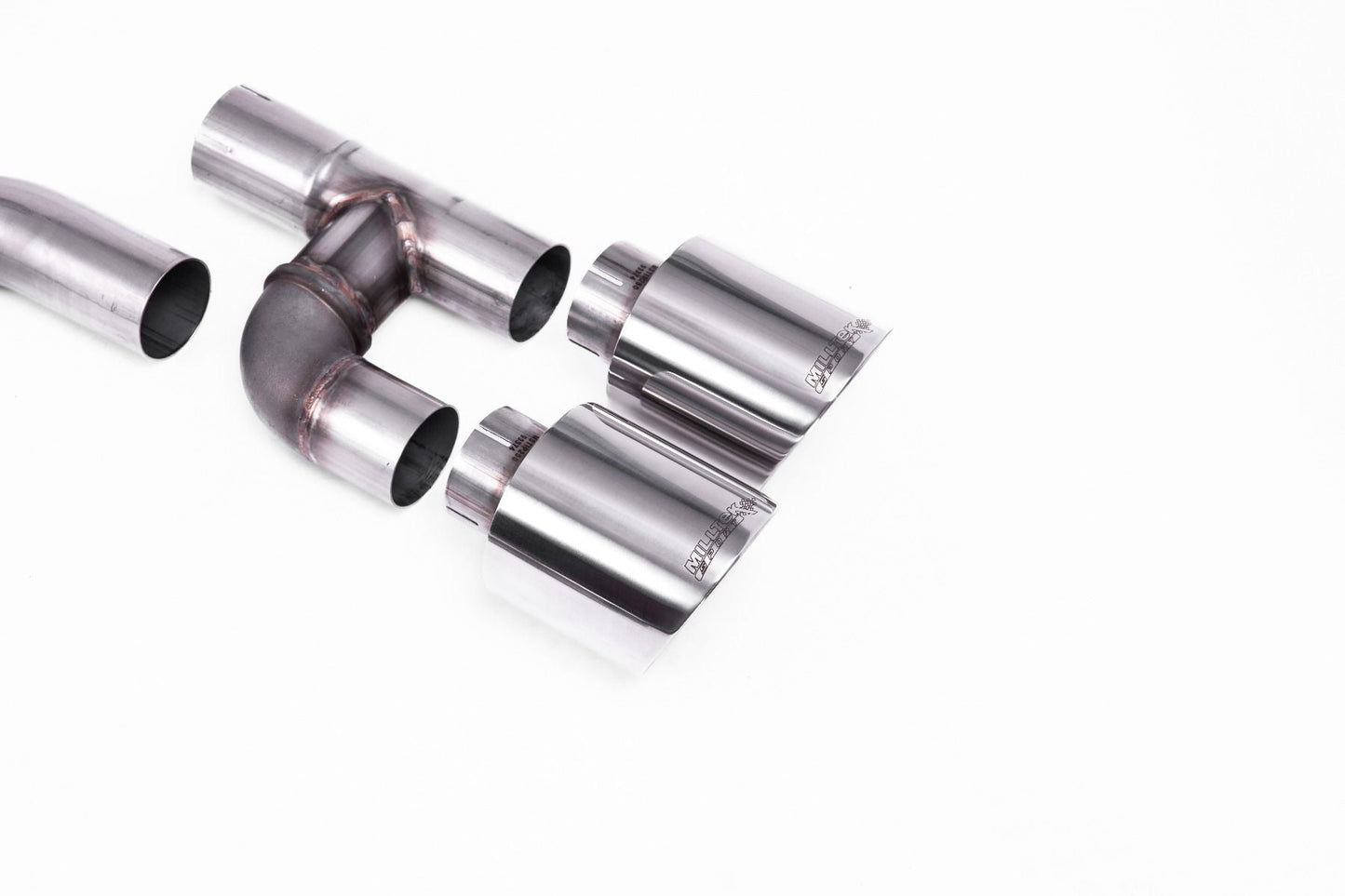 Milltek MK8 GTI Cat-Back Exhaust & Maxton Design Rear Diffuser  - GOLF R Style - Race(Loudest)