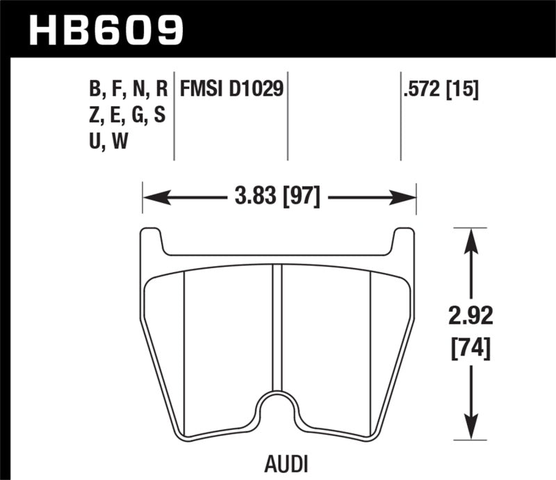 Hawk 08-15 Audi R8 DTC-70 Race Front Brake Pads