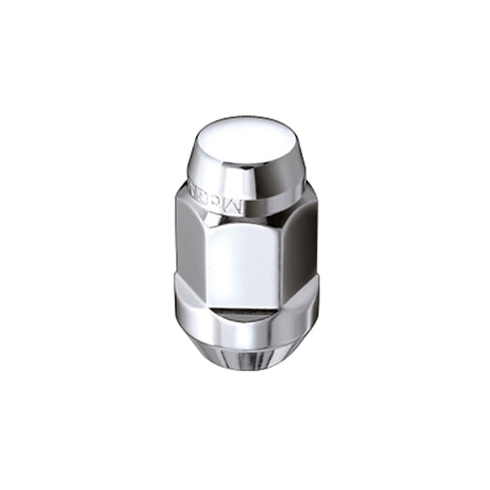 McGard Hex Lug Nut (Cone Seat Bulge Style) M14X1.5 / 13/16 Hex / 1.945in. L (Box of 100) - Chrome