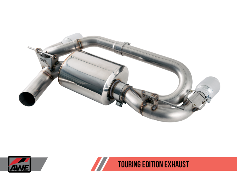 AWE Tuning BMW F22 M235i / M240i Touring Edition Axle-Back Exhaust - Chrome Silver Tips (90mm)
