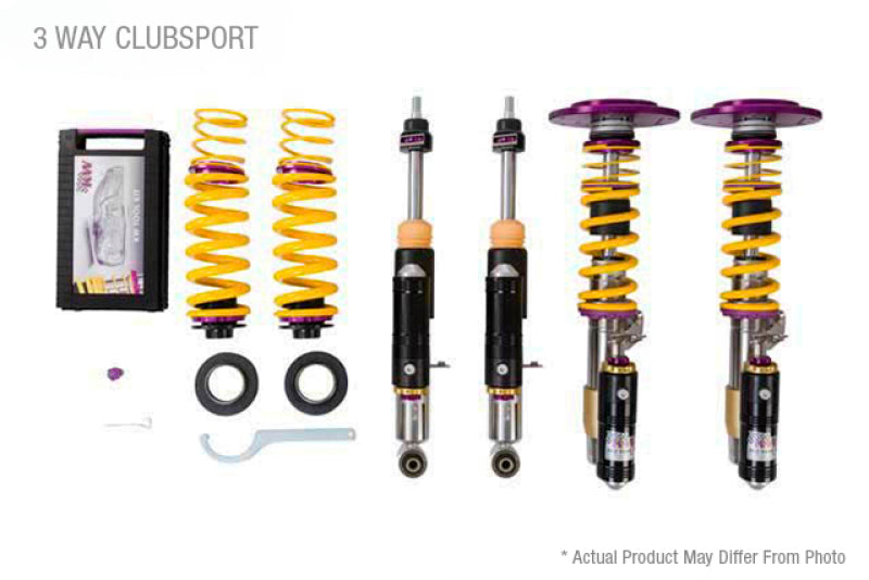 KW Porsche 911 GT3RS 991.2 Without OE NoseLift Clubsport Coilover Kit 3-Way