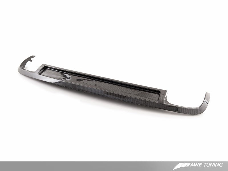 AWE Tuning B8 A4 Non S-Line Carbon Fiber Quad Tip Valance (Valance Only)