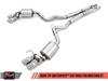 AWE Tuning S550 Mustang GT Cat-back Exhaust - SwitchPath - GT350 Valance (Chrome Silver Tips)