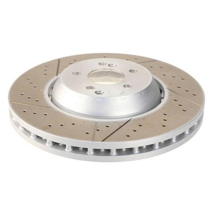 SHW 11-15 Mercedes-Benz C63 AMG 6.3L Front Drilled-Slotted Lightweight Brake Rotor (2124210512)