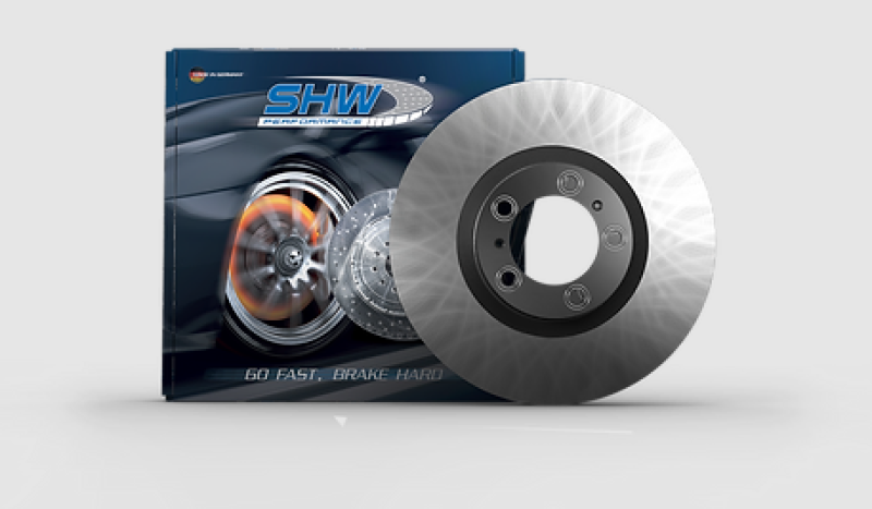 SHW 15-18 Porsche Macan Turbo 3.6L w/o Ceramic Brakes Rear Smooth Monobloc Brake Rotor (95B615601D)