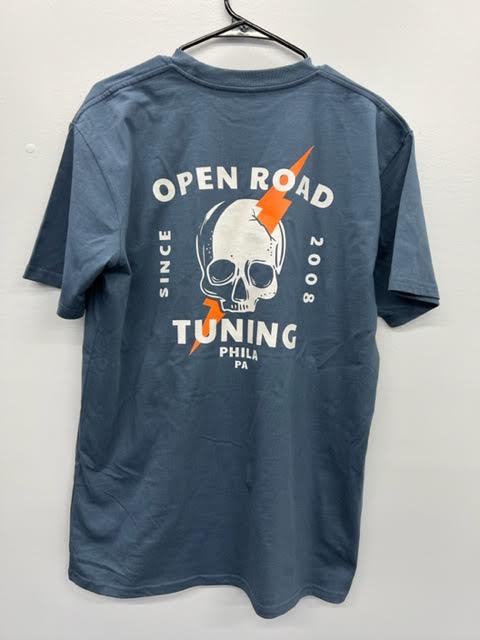 ORT Skull + Bolt Short Sleeve Shirt - Petrol Blue