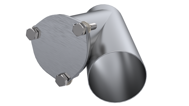 QTP 4in Weld-On QTEC Exhaust Cutout Y-Pipe — ORT Motorsport