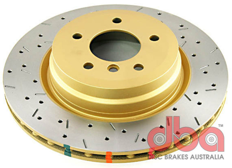 DBA 06+ BMW 335d/335i E90/91/92 Rear Drilled & Slotted 4000 Series Rotor
