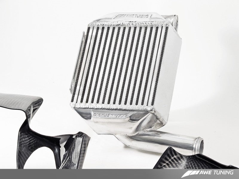 AWE Tuning Audi 2.7T Performance Intercooler Kit - w/Carbon Fiber Shrouds