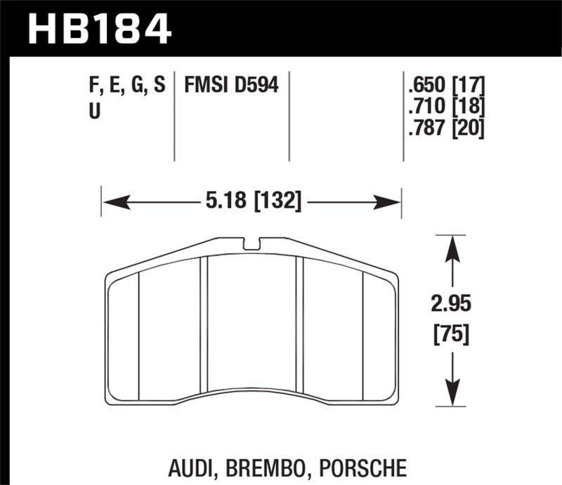Hawk 01-03 Audi S8 / 94-98 Porsche 911 993 Turbo DTC-70 Race Front Brake Pads